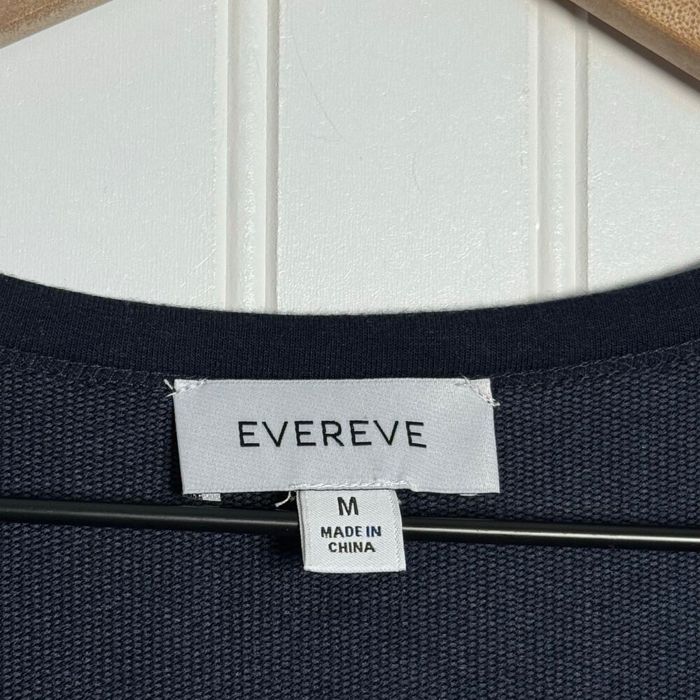 EVEREVE Kiara Midi Drawstring Waist Navy Blue Dress Size Medium - Picture 8 of 10